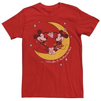Disney's Mickey And Friends Mickey & Minnie To The Moon & Back Men's Tee