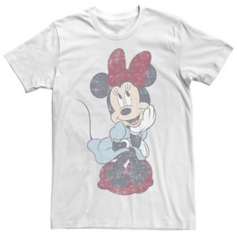 Disney's Mickey And Friends Minnie Mouse Men's Faded Portrait Tee