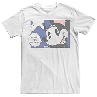 Disney's Mickey & Friends Minnie Mouse Men's Aren't You Sweet Comic Tee