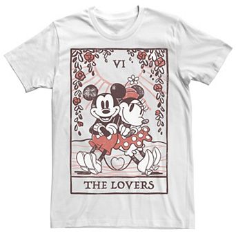 Disney's Mickey And Friends Mickey & Minnie Men's Tarot Card Tee