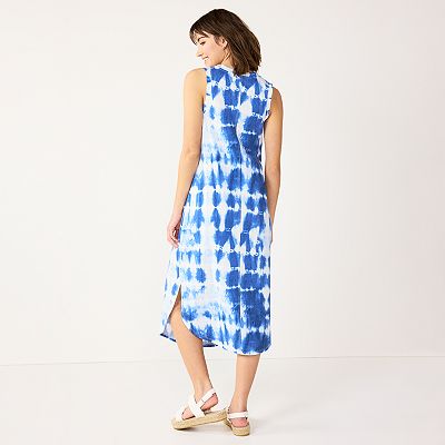 Women s Sonoma Goods For Life Sleeveless Shirttail Knit Midi Dress