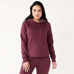 Serious Sweats Button Hoodie, Women, Size: 16-18 Regular, Purple,  Cotton-blend, by Lands' End, Compare