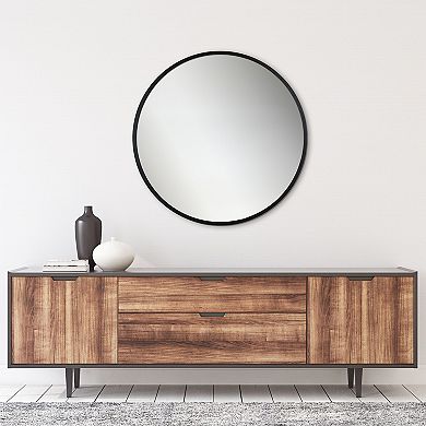 Sonoma Goods For Life® 30-in. Round Black Metal Mirror