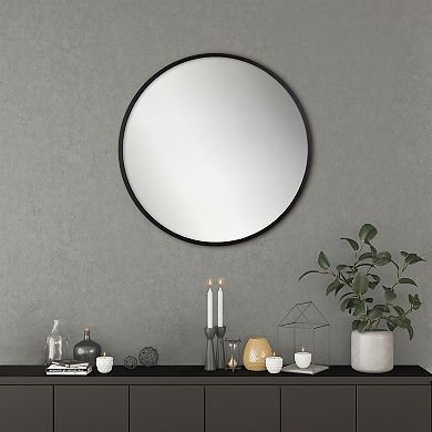 Sonoma Goods For Life® 30-in. Round Black Metal Mirror