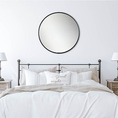 Sonoma Goods For Life® 30-in. Round Black Metal Mirror