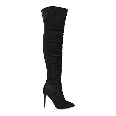 Journee Collection Fantasia Stiletto Heeled Over-the-Knee Boots