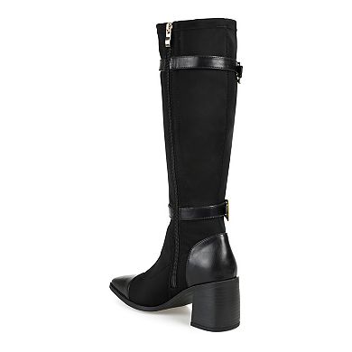 Journee Collection Gaibree Women's Buckle Knee-High Boots