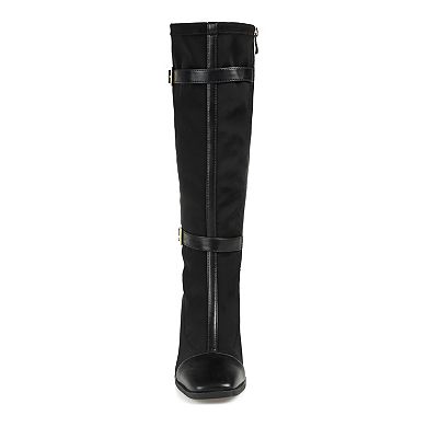 Journee Collection Gaibree Women's Buckle Knee-High Boots