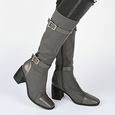Journee Gaibree Women's Buckle Knee-High Boots