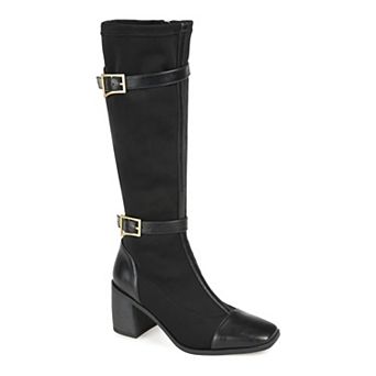 Journee Gaibree Women's Buckle Knee-High Boots