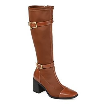 Journee Gaibree Women's Buckle Knee-High Boots