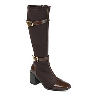 Journee Gaibree Women's Buckle Knee-High Boots