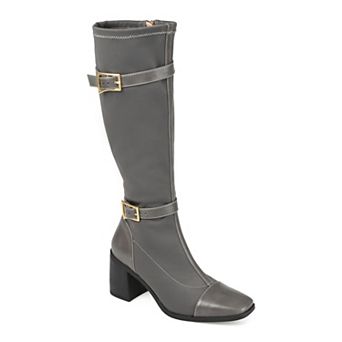Journee Gaibree Women's Buckle Knee-High Boots