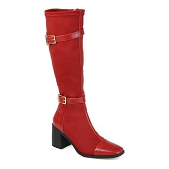 Journee Gaibree Women's Buckle Knee-High Boots