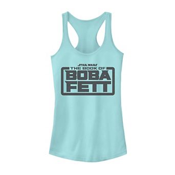 Juniors' Star Wars The Book Of Boba Fett Simple Logo Graphic Tank Top