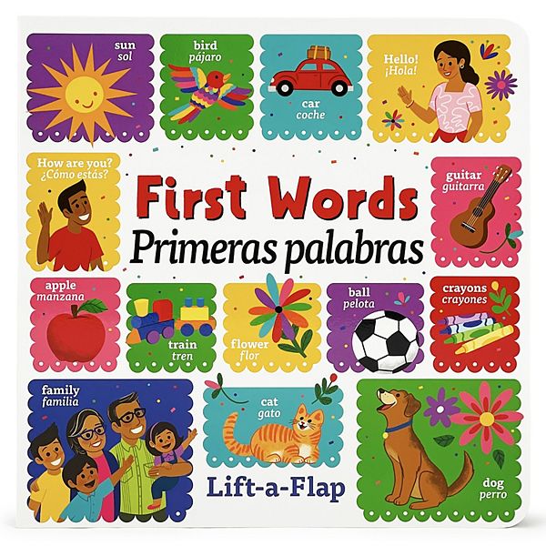 Cottage Door Press First Words Bilingual English & Spanish Lift-a-Flap  Children's Book