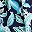 Navy Teal Sun Floral