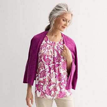 Women's Croft & Barrow® Pleated Tank Top