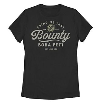 Juniors' Star Wars: The Book Of Boba Fett Bring Me That Bounty Graphic Tee