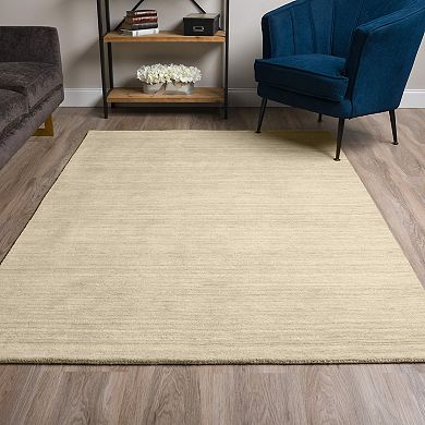 Addison Cooper Transitional Solid Sand Area Rug