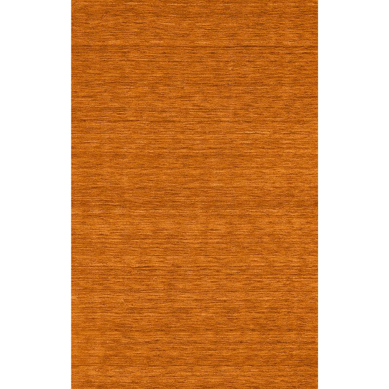 Addison Cooper Transitional Solid Sand Area Rug, Orange, 8X10 Ft