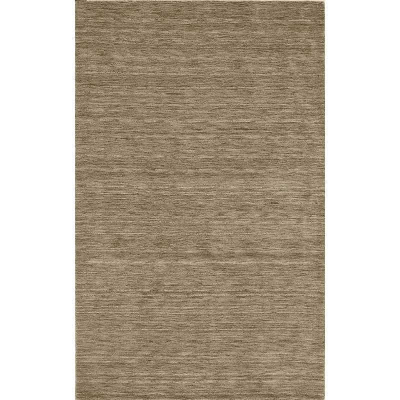 Addison Cooper Transitional Solid Sand Area Rug, Beig/Green, 8X10 Ft