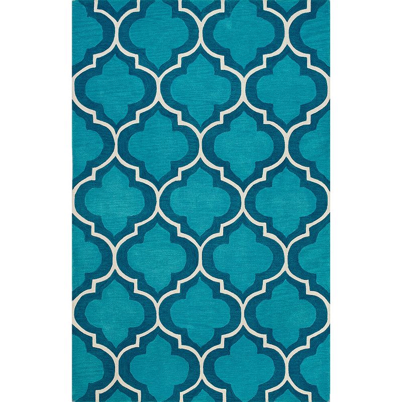 Addison Optics Moroccan Trellis Area Rug, Blue, 8X10 Ft