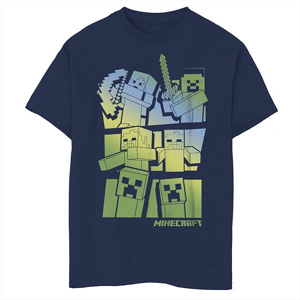 Boys 8-20 Minecraft Gradient Story Board Graphic Tee