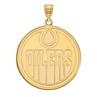 LogoArt 10k Gold Edmonton Oilers Extra Large Pendant