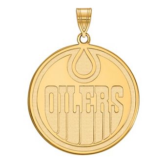 LogoArt 14k Gold Edmonton Oilers Extra Large Pendant