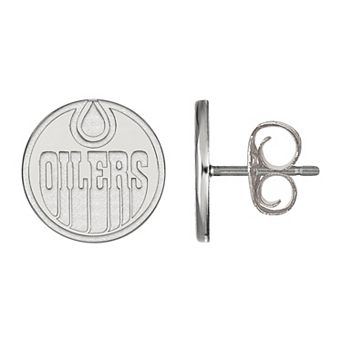 LogoArt 14k Gold Edmonton Oilers Small Stud Earrings