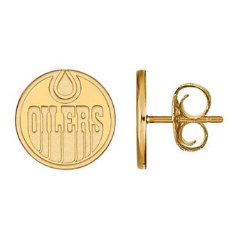 LogoArt Sterling Silver Edmonton Oilers Small Stud Earrings