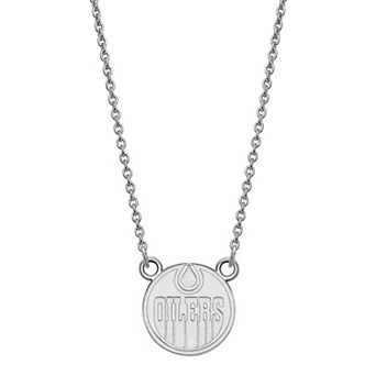 LogoArt 14k Gold Edmonton Oilers Small Logo Pendant Necklace