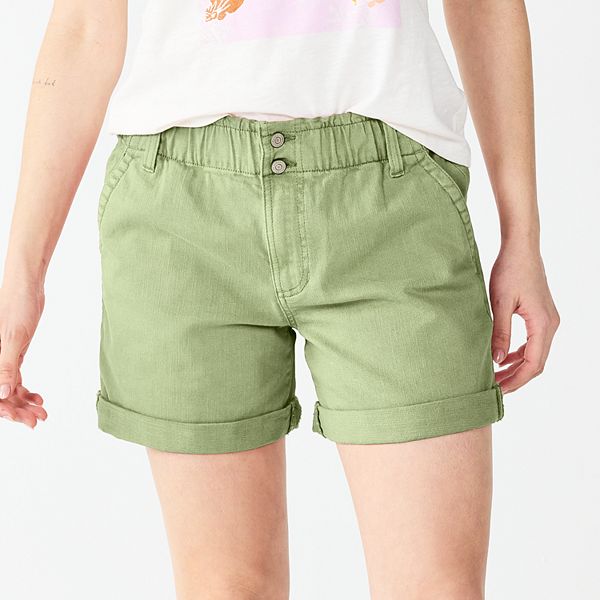 Women's Sonoma Goods For Life® Paperbag waist Denim Shorts