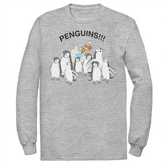 Men's Nickelodeon Avatar The Last Airbender Aang And Penguins!! Portrait Tee