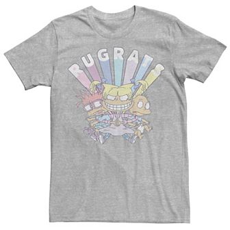 Men's RugRats Group Shot Faded Logo Tee