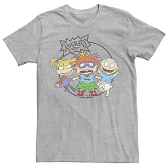 Men's Rugrats Chuckie Tommy & Angelica Logo Tee