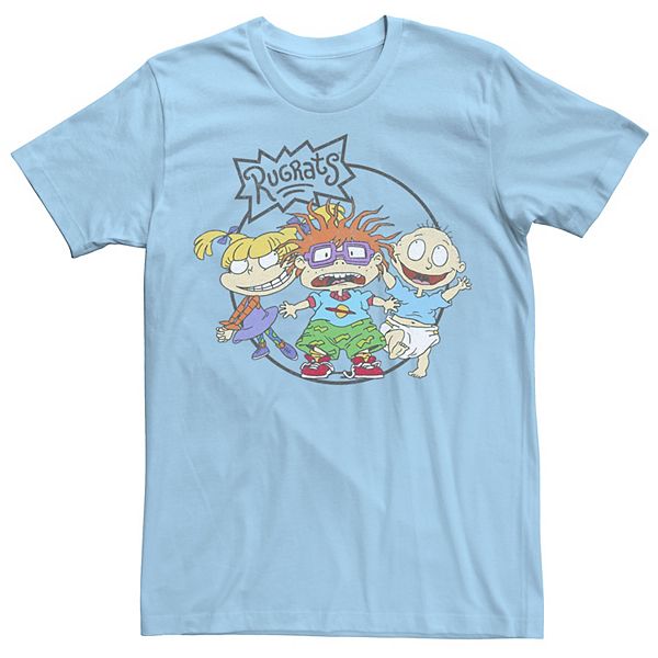 Men's Rugrats Chuckie Tommy & Angelica Logo Tee