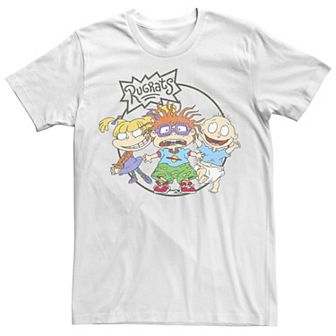 Men's Rugrats Chuckie Tommy & Angelica Logo Tee