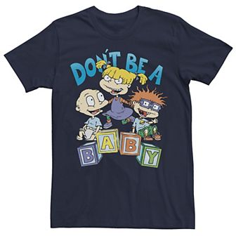 Men's RugRats Chuckie Tommy & Angelica Don't Be A Baby Tee