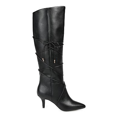 Journee Kaavia Women's Bow-Detail Knee High Boots