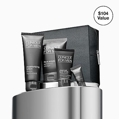 CLINIQUE Refreshed Skin For Him Skincare Gift Set