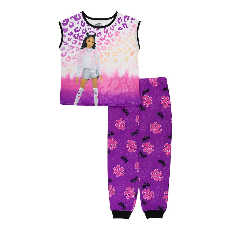 Girls 6-12 That Girl Lay Lay Top & Bottoms Pajama Set, Girls, Multicolor
