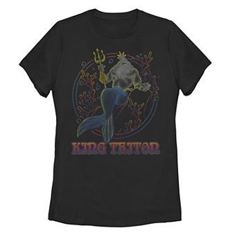 Disney's The Little Mermaid King Triton Coral Circle Throne Juniors' Tee