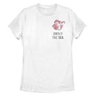 Disney's The Little Mermaid Ariel Pocket Under The Sea Juniors' Tee