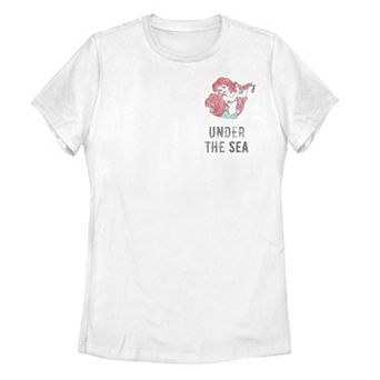Disney's The Little Mermaid Ariel Pocket Under The Sea Juniors' Tee