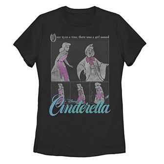 Disney's Princess Cinderella Movie Poster Panels Juniors' Tee