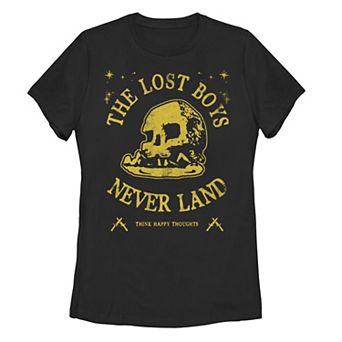 Juniors Womens Licensed Character Juniors Peter Pan The Lost Boys Skull Juniors' Tee