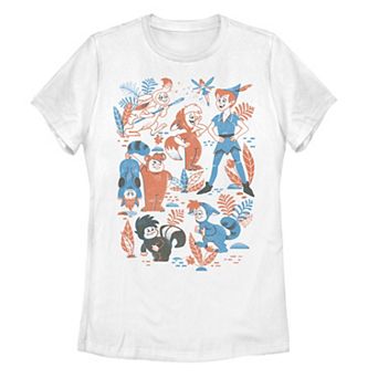 Disney's Peter Pan Lost Boys Vintage Collage Juniors' Tee