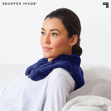 Sharper Image Hot & Cold Herbal Aromatherapy Neck & Shoulder Plush Wrap Pad